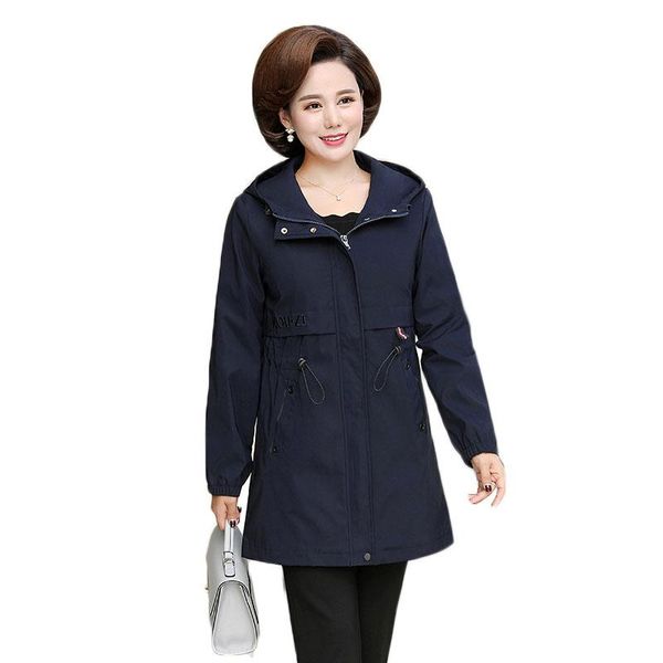 women's trench coats 2021middle-aged women coat spring autumn casual zipper hooded windbreaker plus size 5xl ladies slim outerwear lini, Tan;black
women's trench coats 2021middle-aged women coat spring autumn casual zipper hooded windbreaker plus size 5xl ladies slim outerwear lini, Tan;black