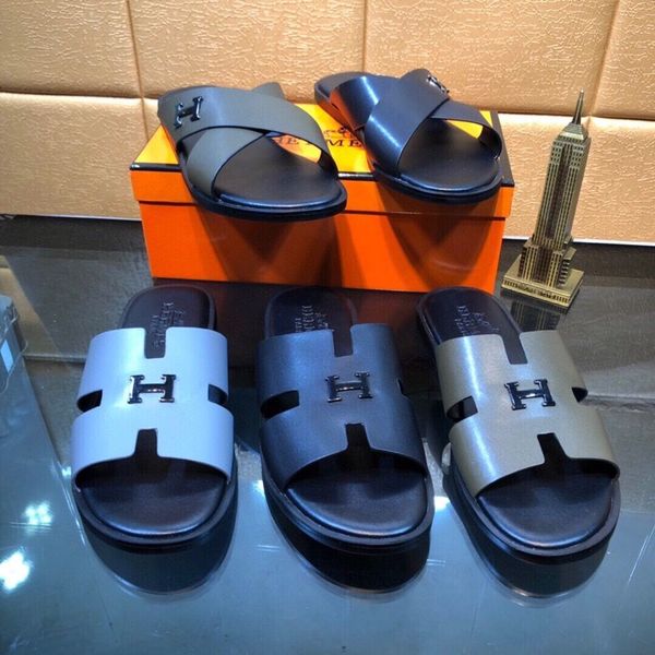 h slippers new men's color leather h slippers, imported sheepskin foot pad lining, original leather combination sole designers outlet y, Black
h slippers new men's color leather h slippers, imported sheepskin foot pad lining, original leather combination sole designers outlet y, Black