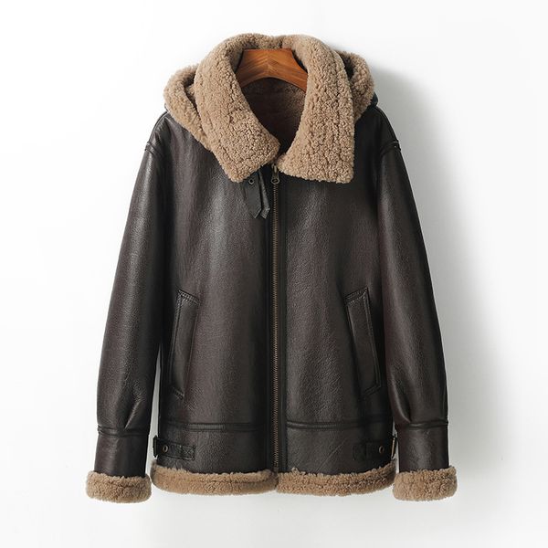 mens leather jackets autumn winter jacket hoodies wool fur coats casual motorcycle biker sheepskin coat thick warm outerwear black brown ov
mens leather jackets autumn winter jacket hoodies wool fur coats casual motorcycle biker sheepskin coat thick warm outerwear black brown ov