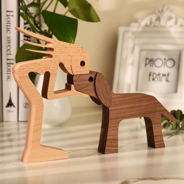 decorative objects & figurines puppy family wooden statue home decoration crafts custom lovely human and dog table ornaments houten hond
decorative objects & figurines puppy family wooden statue home decoration crafts custom lovely human and dog table ornaments houten hond