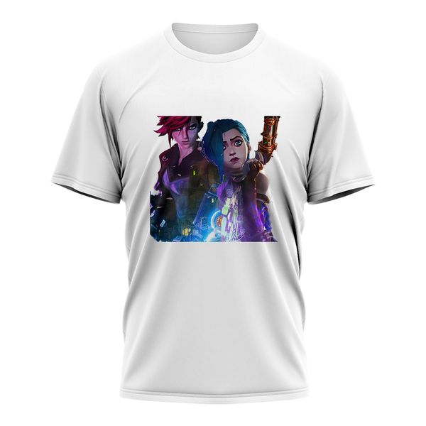 3D Anime Arcane Lol T-shirt Men's and Women's Casual O-neck Street Casual Loose Fashion Hip Hop Top, White;black
3D Anime Arcane Lol T-shirt Men's and Women's Casual O-neck Street Casual Loose Fashion Hip Hop Top, White;black