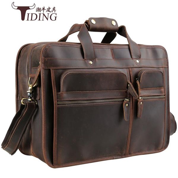 duffel bags european and american business travel large man crazy horse leather 17" laphandbags briefcase brand extra
duffel bags european and american business travel large man crazy horse leather 17" laphandbags briefcase brand extra
