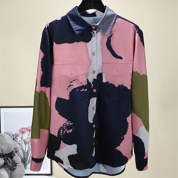 women's blouses & shirts spring female autumn printing long sleeves elegant fashion shirt c781, White
women's blouses & shirts spring female autumn printing long sleeves elegant fashion shirt c781, White