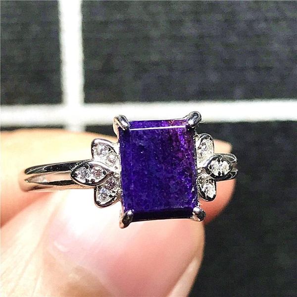 cluster rings 8x6mm natural purple sugilite ring jewelry for woman lady man 925 silver anticancer stone beads crystal adjustable, Golden;silver
cluster rings 8x6mm natural purple sugilite ring jewelry for woman lady man 925 silver anticancer stone beads crystal adjustable, Golden;silver
