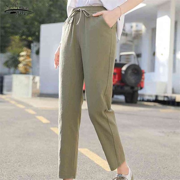 summer autumn cotton linen pants women casual elastic trousers pencil high waist thin chic pantalon femme 10067 210421, Black;white
summer autumn cotton linen pants women casual elastic trousers pencil high waist thin chic pantalon femme 10067 210421, Black;white