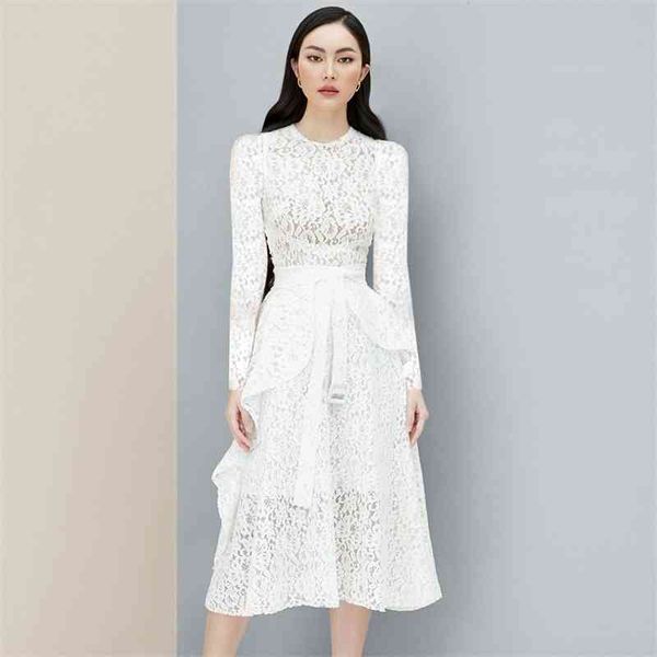 spring long sleeve lace women white pleated elegant dress ladies evening club party vestido 210527, Black;gray
spring long sleeve lace women white pleated elegant dress ladies evening club party vestido 210527, Black;gray