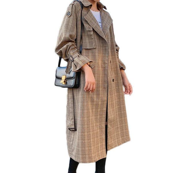 women's trench coats fashion long coat women casual plaid double breasted outwear sashes office chic epaulet design windbreaker jacket, Tan;black
women's trench coats fashion long coat women casual plaid double breasted outwear sashes office chic epaulet design windbreaker jacket, Tan;black
