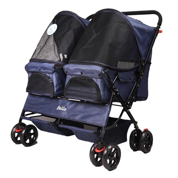 pet stroller for multiple pets-two-row light folding dog detachable cat cage four-wheeled trip 2 pets car seat covers
pet stroller for multiple pets-two-row light folding dog detachable cat cage four-wheeled trip 2 pets car seat covers