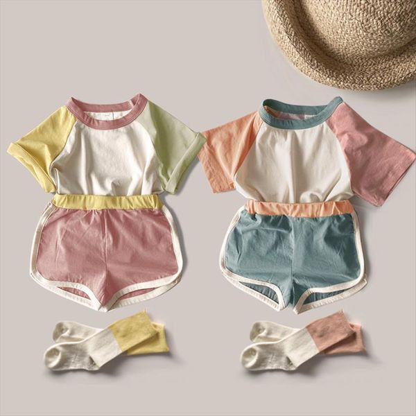 korean summer girls and boys children baby cute color shorts kindergarten sports suit, White
korean summer girls and boys children baby cute color shorts kindergarten sports suit, White