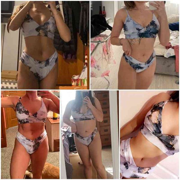 women's swimwear marble print women swimsuit bandeau push up bikini set high waist swimwear female sport bathing suit v neck beach wear, White;black
women's swimwear marble print women swimsuit bandeau push up bikini set high waist swimwear female sport bathing suit v neck beach wear, White;black