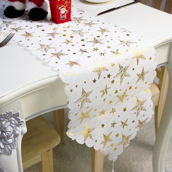 table cloth 14" x 71"christmas tablecloth bronzing fabric xmas tree and star dining cover party home decor
table cloth 14" x 71"christmas tablecloth bronzing fabric xmas tree and star dining cover party home decor