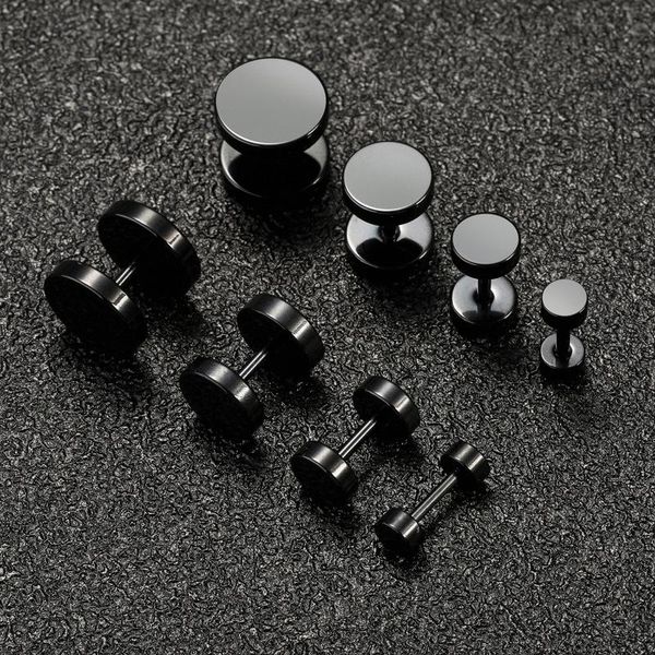 stainless steel stud earrings for men round black screw ear nails mens trendy jewelry accessories gift party, Golden;silver
stainless steel stud earrings for men round black screw ear nails mens trendy jewelry accessories gift party, Golden;silver