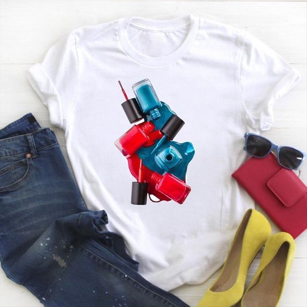 3d fingernail beauty aesthetic print womens kawaii summer tee clothes graphic, White
3d fingernail beauty aesthetic print womens kawaii summer tee clothes graphic, White