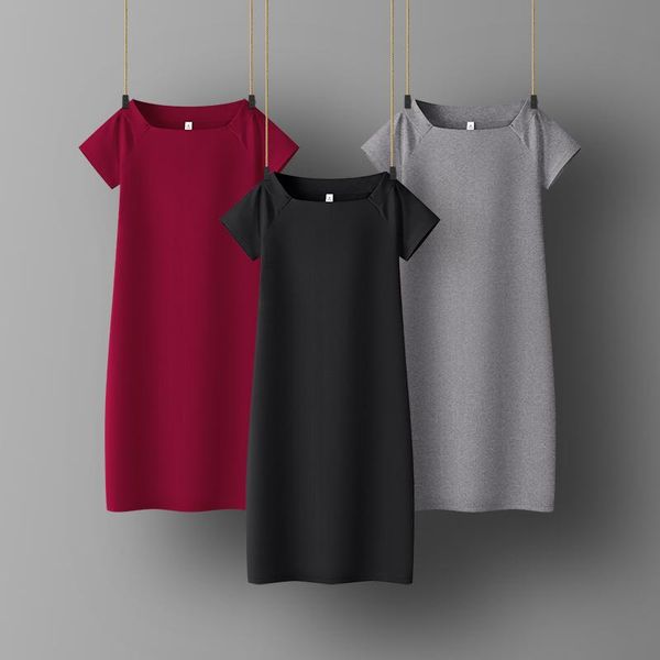 casual dresses spring summer woman cotton soft short sleeve dress satin camisole elastic female home beach, Black;gray
casual dresses spring summer woman cotton soft short sleeve dress satin camisole elastic female home beach, Black;gray