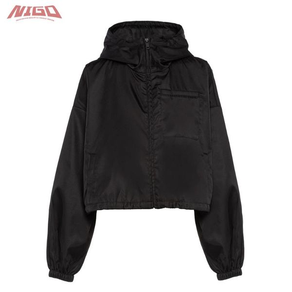 women's trench coats nigo 21ss nylon gabardine blouson jacket #nigo1155, Tan;black 
women's trench coats nigo 21ss nylon gabardine blouson jacket #nigo1155, Tan;black