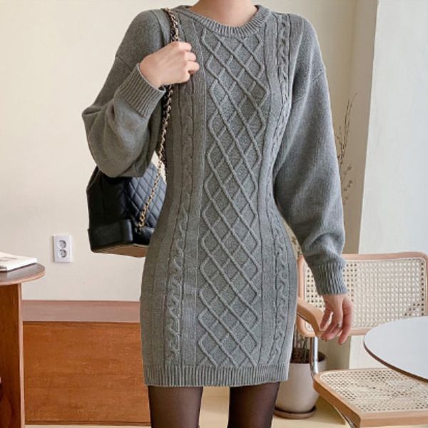 dress korean twist knitted sweater autumn winter women full sleeve backless female mini bodycon vestidos robe uria, Black;gray
dress korean twist knitted sweater autumn winter women full sleeve backless female mini bodycon vestidos robe uria, Black;gray