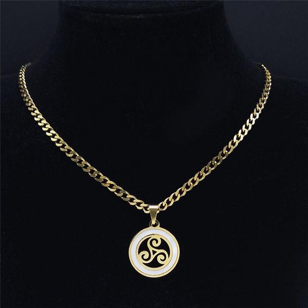 pendant necklaces stainless steel shell viking vortex pendants women gold color chain jewelry cadenas mujer nxhyb210s05, Silver
pendant necklaces stainless steel shell viking vortex pendants women gold color chain jewelry cadenas mujer nxhyb210s05, Silver