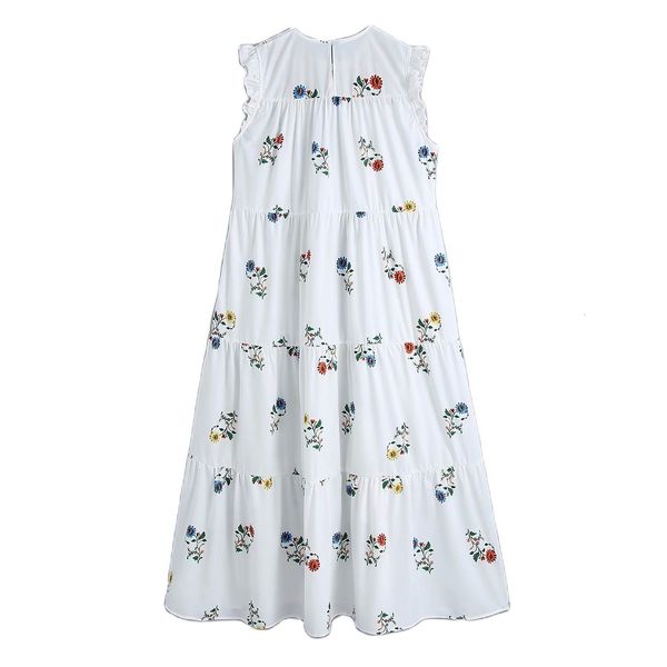 skirts new spring wome vintage round neck sleeveless embroidered midi white dress fashion loose stitching chic female dresses, Black
skirts new spring wome vintage round neck sleeveless embroidered midi white dress fashion loose stitching chic female dresses, Black
