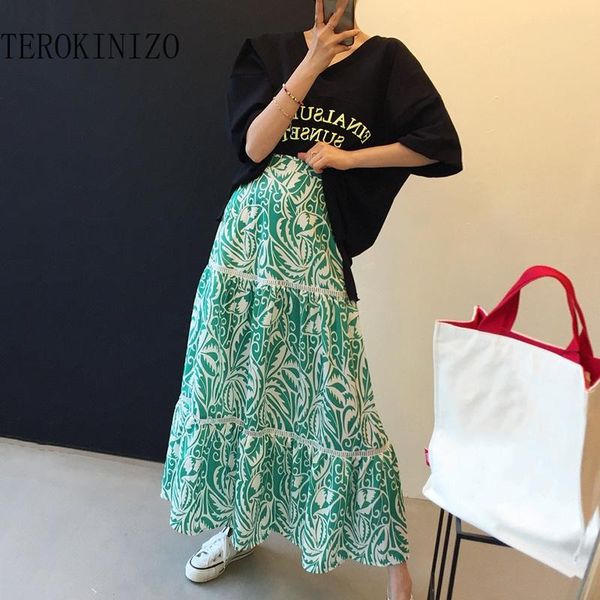 skirts terokinizo vintage printed summer 2021 korean style high waist a line mid calf skirt lady fashion trend faldas mujer, Black
skirts terokinizo vintage printed summer 2021 korean style high waist a line mid calf skirt lady fashion trend faldas mujer, Black