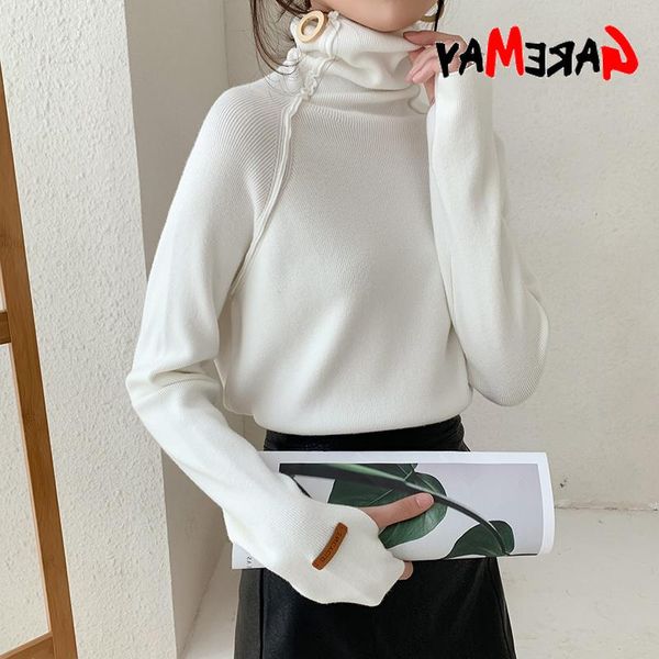 women's sweaters turtleneck autumn winter women sweater elegant slim female knitted pullovers casual stretched jumpers femme 2021, White;black
women's sweaters turtleneck autumn winter women sweater elegant slim female knitted pullovers casual stretched jumpers femme 2021, White;black