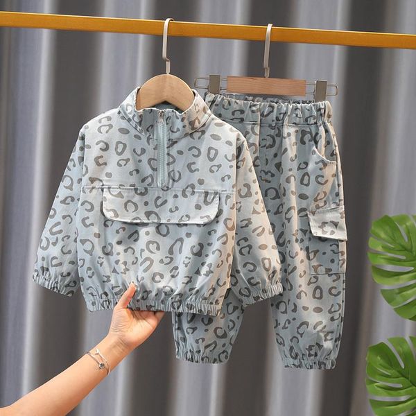clothing sets spring children cotton full leopard print long-sleeve jacket trousers baby printing cloth pants boy girl sport suit, White
clothing sets spring children cotton full leopard print long-sleeve jacket trousers baby printing cloth pants boy girl sport suit, White