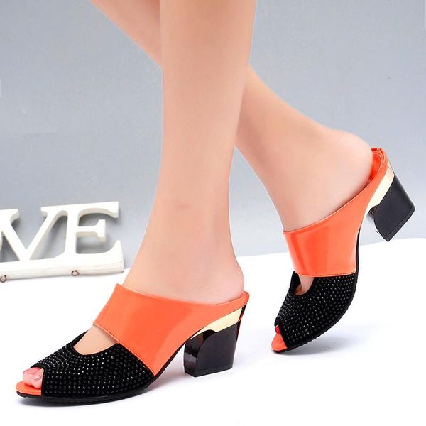 sandals women's summer high-heeled fish mouth dragging thick and non-slip flip-flops with mother shoes, Black
sandals women's summer high-heeled fish mouth dragging thick and non-slip flip-flops with mother shoes, Black