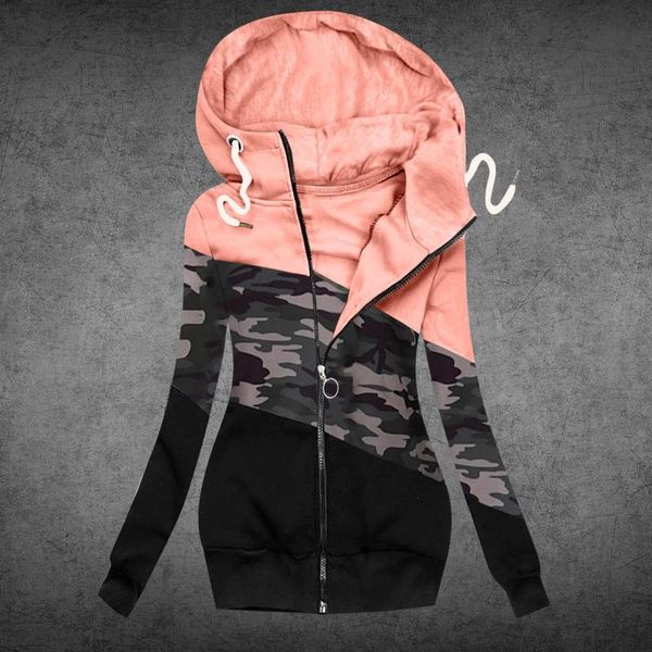 women's hoodies & sweatshirts selling camouflage print women casual hoody jacket zipper ladies sweatshirt long sleeve harajuku coat dro, Black
women's hoodies & sweatshirts selling camouflage print women casual hoody jacket zipper ladies sweatshirt long sleeve harajuku coat dro, Black