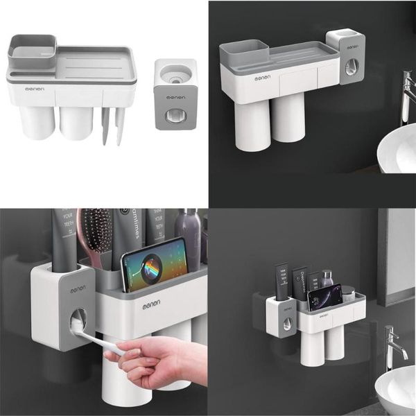 bath accessory set durable toothbrush holder wall mount space-saving automatic toothpaste dispenser with cups and drawer bathroom organizer
bath accessory set durable toothbrush holder wall mount space-saving automatic toothpaste dispenser with cups and drawer bathroom organizer