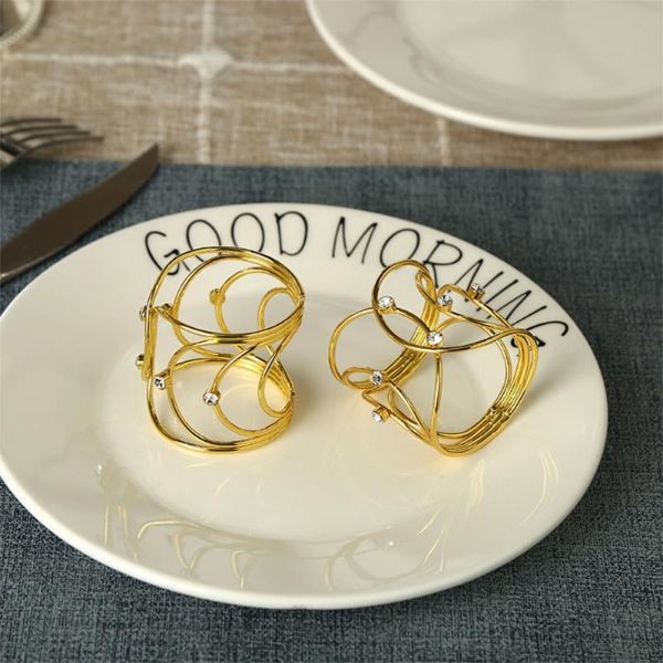 napkin rings 10pcs/metal hollow diamond ring table decoration suitable for family gatherings, western , el banquets
napkin rings 10pcs/metal hollow diamond ring table decoration suitable for family gatherings, western , el banquets
