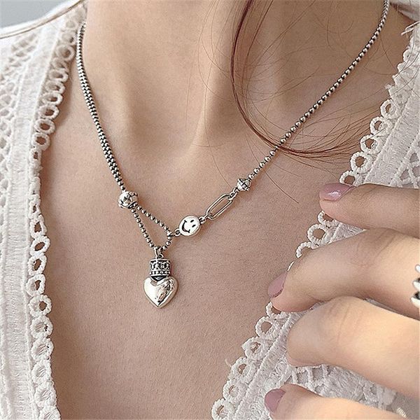 pendant necklaces 2021 harajuku metal love for women trendy clavicle chain choker necklace fashion jewelry y2k 90s gifts, Silver
pendant necklaces 2021 harajuku metal love for women trendy clavicle chain choker necklace fashion jewelry y2k 90s gifts, Silver