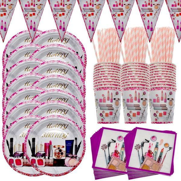 disposable dinnerware spa cosmetics theme girl birthday party supplies wedding event decoration tableware paper cup plate napkin flag set
disposable dinnerware spa cosmetics theme girl birthday party supplies wedding event decoration tableware paper cup plate napkin flag set