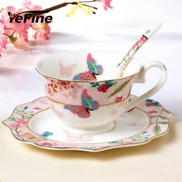 yefine ceramic coffee cup set bone china drinkware porcelain tea cups and saucers afternoon christmas gift &
yefine ceramic coffee cup set bone china drinkware porcelain tea cups and saucers afternoon christmas gift &