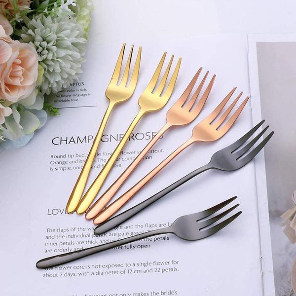forks 6 pieces stainless steel cutlery fruit fork small cake dessert silverware salad tea set black mini party
forks 6 pieces stainless steel cutlery fruit fork small cake dessert silverware salad tea set black mini party