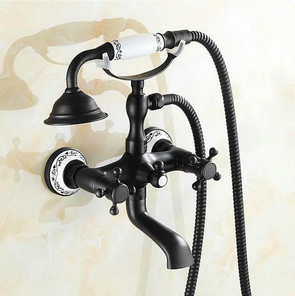 arrival bathroom wall mounted tub mixer faucet black bronze swivel spout tap with pattern ceramic hand shower n6522 sets
arrival bathroom wall mounted tub mixer faucet black bronze swivel spout tap with pattern ceramic hand shower n6522 sets