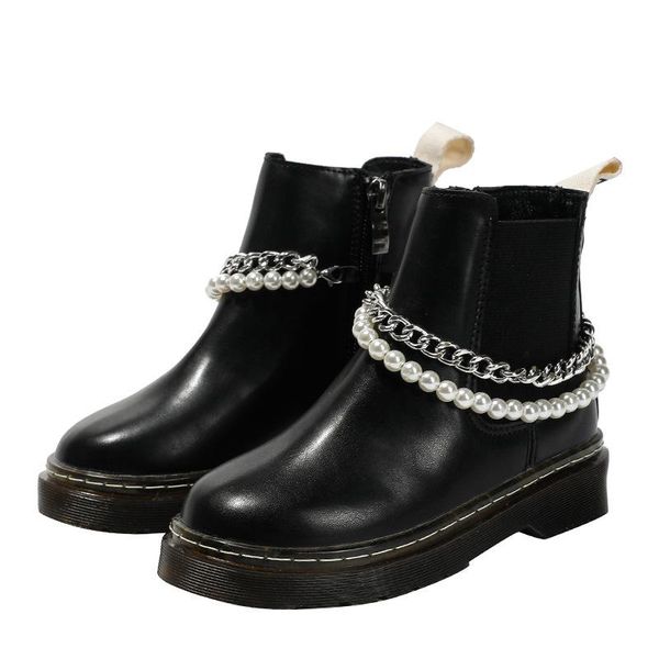 boots british style ankle pearl buckle children girls princess dress performance student kids baby shoes 033, Black;grey
boots british style ankle pearl buckle children girls princess dress performance student kids baby shoes 033, Black;grey