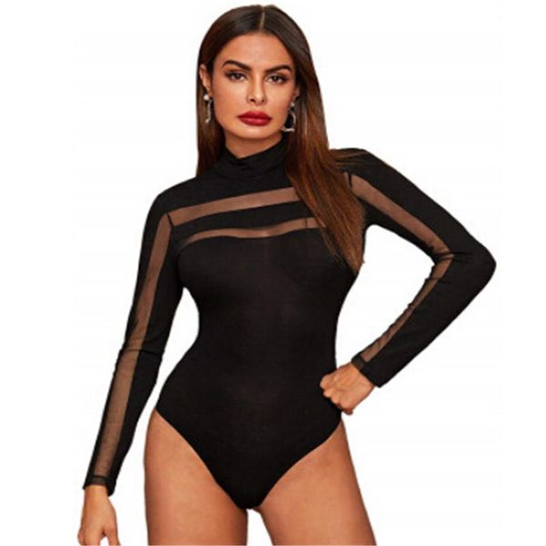 women's jumpsuits & rompers 2021 uk womens mesh sheer bodysuit ladies long sleeve leotard jumpsuit black sleeves bodysuits, Black;white
women's jumpsuits & rompers 2021 uk womens mesh sheer bodysuit ladies long sleeve leotard jumpsuit black sleeves bodysuits, Black;white