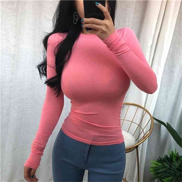 thin summer t shirt women elasticity t-shirt korean style woman clothes slim tshirt female casual long sleeve 210330, White
thin summer t shirt women elasticity t-shirt korean style woman clothes slim tshirt female casual long sleeve 210330, White