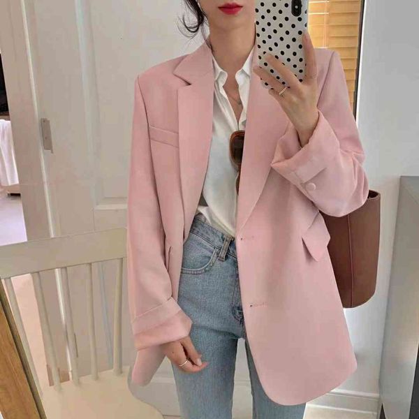 women's suits & blazers hzirip lady of the fice casual female retro fashion streetwear solid wide all set vintage blazer jackets w6a2, White;black
women's suits & blazers hzirip lady of the fice casual female retro fashion streetwear solid wide all set vintage blazer jackets w6a2, White;black