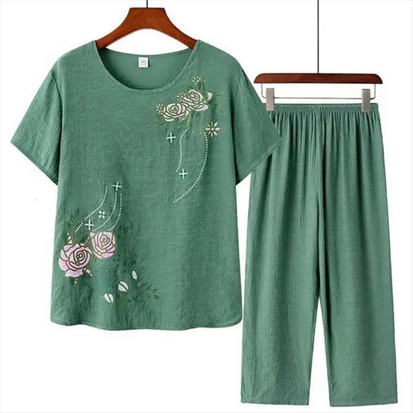 short sleeve t shirt womens pants floral print loose loungewear home outfit two piece set homewear, White
short sleeve t shirt womens pants floral print loose loungewear home outfit two piece set homewear, White