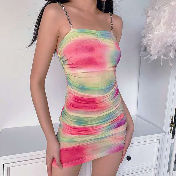 metal chain decoration strap tie-dye dress summer color sweet open back holiday female skirt mini bag hip bandage dress x0521, Black;gray
metal chain decoration strap tie-dye dress summer color sweet open back holiday female skirt mini bag hip bandage dress x0521, Black;gray