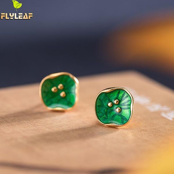 stud 925 sterling silver enamel lotus leaf earrings for women 18k gold handmade vintage jewelry female party accessories flyleaf, Golden;silver
stud 925 sterling silver enamel lotus leaf earrings for women 18k gold handmade vintage jewelry female party accessories flyleaf, Golden;silver