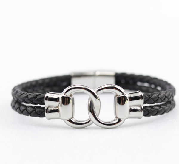 charm bracelets fashion men's stainless steel double leather rope bracelet, Golden;silver
charm bracelets fashion men's stainless steel double leather rope bracelet, Golden;silver