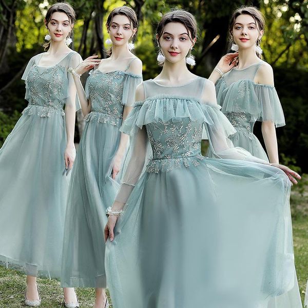 bridesmaid dress plus size green embroidery solid color flower high waist slim a-line chiffon party dresses, White;pink
bridesmaid dress plus size green embroidery solid color flower high waist slim a-line chiffon party dresses, White;pink