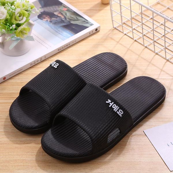 summer ladies men slippers indoor women slides bathroom flip flops non-slip soft-soled sandals home large size shoes 36-51, Black
summer ladies men slippers indoor women slides bathroom flip flops non-slip soft-soled sandals home large size shoes 36-51, Black