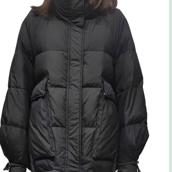 outdoor zipper-up windproof comfortable oversized ultra light women's puffer duck down et, Black
outdoor zipper-up windproof comfortable oversized ultra light women's puffer duck down et, Black