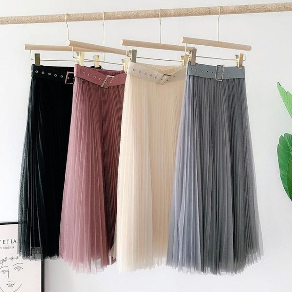 skirts 2021 spring summer vintage tulle skirt women elastic high waist mesh long pleated tutu female jupe longue, Black
skirts 2021 spring summer vintage tulle skirt women elastic high waist mesh long pleated tutu female jupe longue, Black