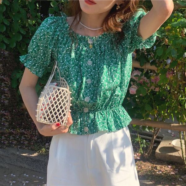 women's blouses & shirts bethquenoy slash neck women blusas camisas mujer summer lady floral short sleeve chemise femme bluzka damska, White
women's blouses & shirts bethquenoy slash neck women blusas camisas mujer summer lady floral short sleeve chemise femme bluzka damska, White