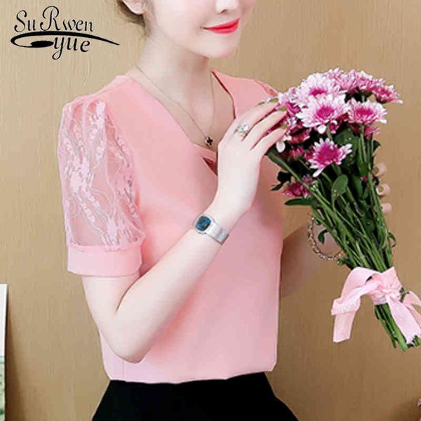 casual short sleeve shirt korean v-neck women plus size hollow out camisetas verano mujer 4690 50 210521, White
casual short sleeve shirt korean v-neck women plus size hollow out camisetas verano mujer 4690 50 210521, White