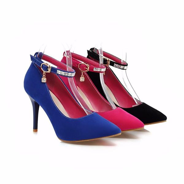 big size 32-43 spring & autumn women solid pointed toe heels pumps 3 colors dress shoes, Black
big size 32-43 spring & autumn women solid pointed toe heels pumps 3 colors dress shoes, Black