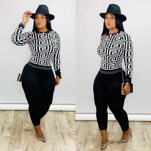 women's tracksuits autumn winter fashion 2 piece sets womens outfits casual geometric print skinny pants female suits matching, Gray
women's tracksuits autumn winter fashion 2 piece sets womens outfits casual geometric print skinny pants female suits matching, Gray